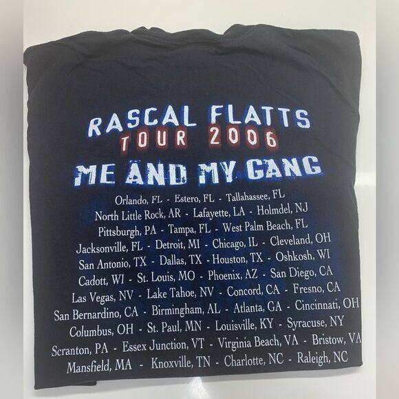 Rascal Flatts 2006 Tour Concert T Shirt. Size M. Gently used - Picture 3 of 4